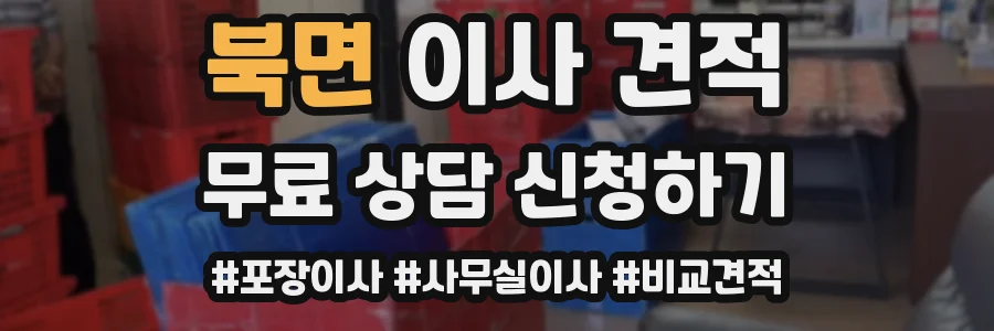 북면 이사 견적