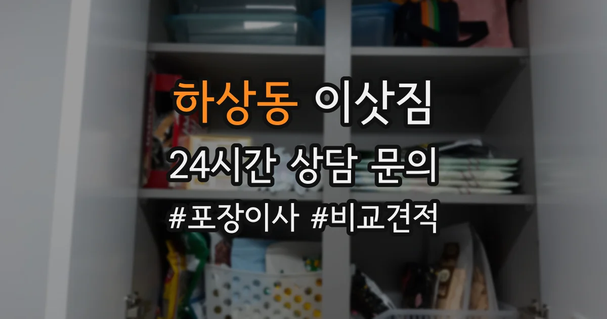 하상동 이삿짐