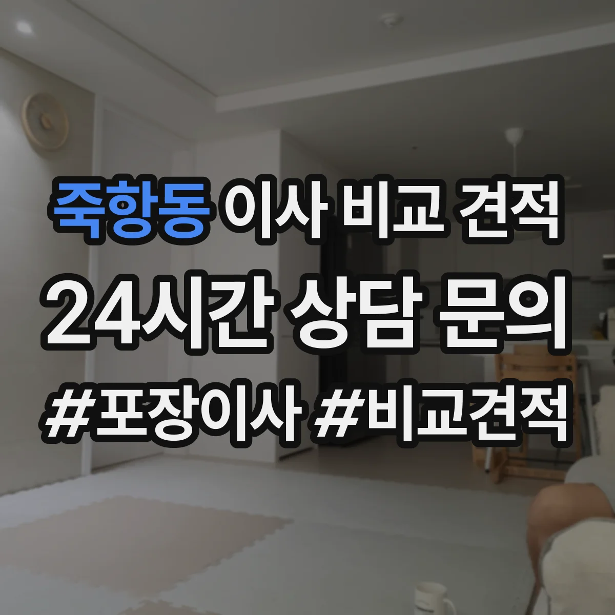 죽항동 이사 비교 견적