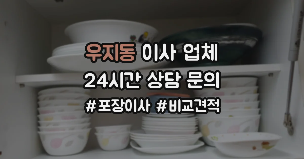 우지동 이사 업체