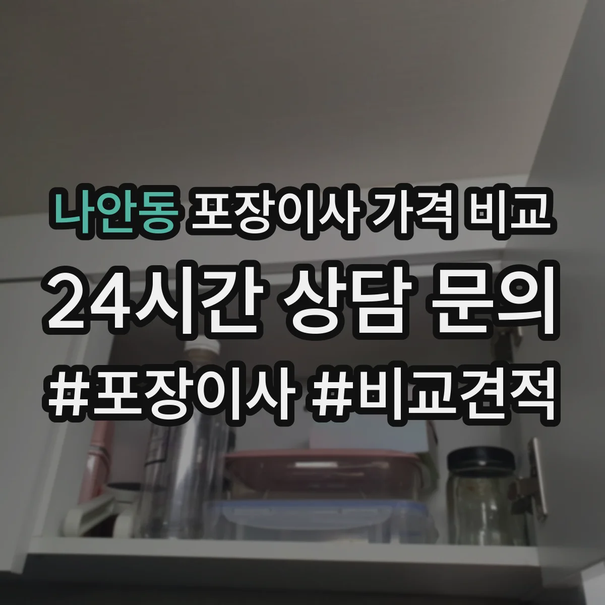 나안동 포장이사 가격 비교