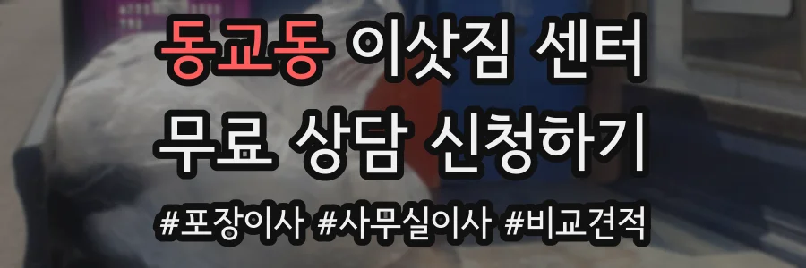 동교동 이삿짐 센터
