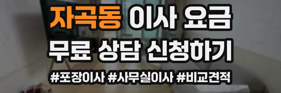 자곡동 이사 요금