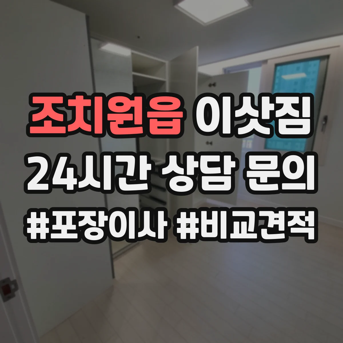 조치원읍 이삿짐