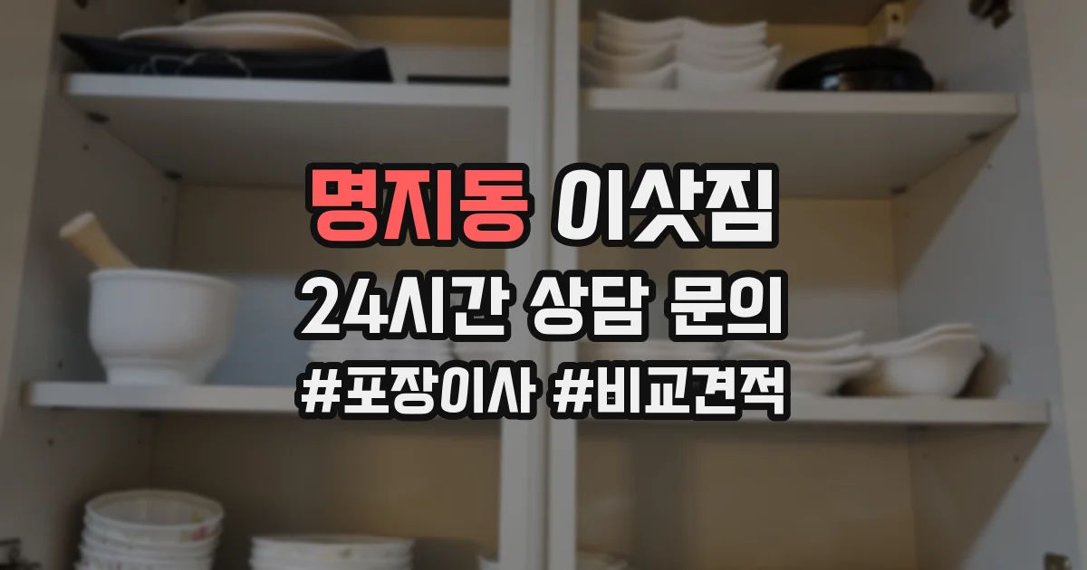 명지동 이삿짐