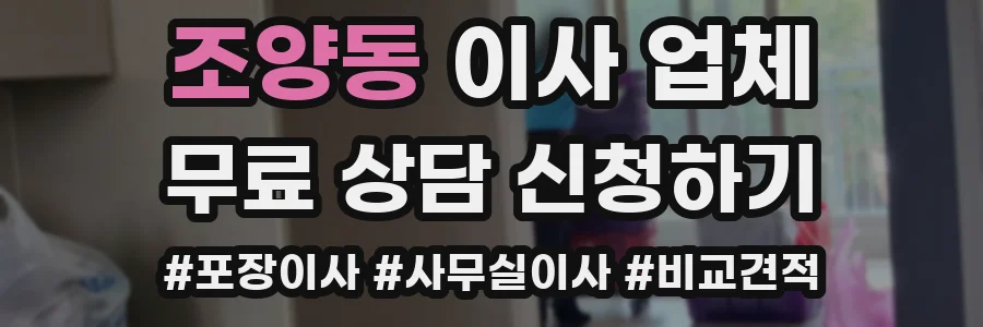 조양동 이사 업체