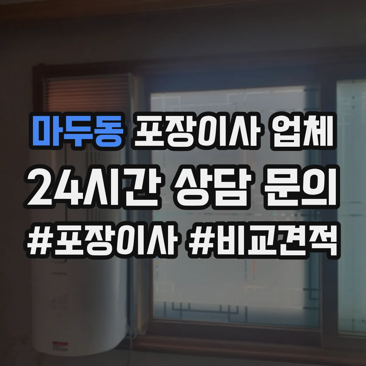 마두동 포장이사 업체