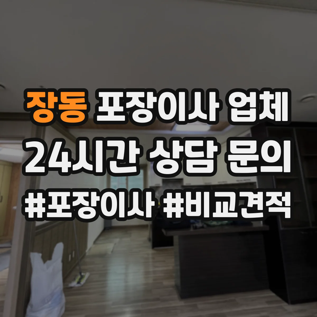장동 포장이사 업체