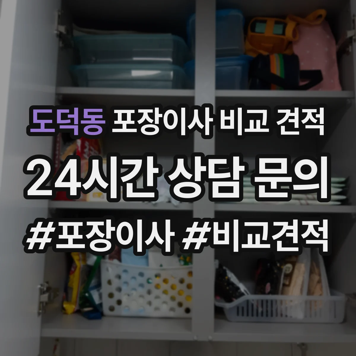 도덕동 포장이사 비교 견적