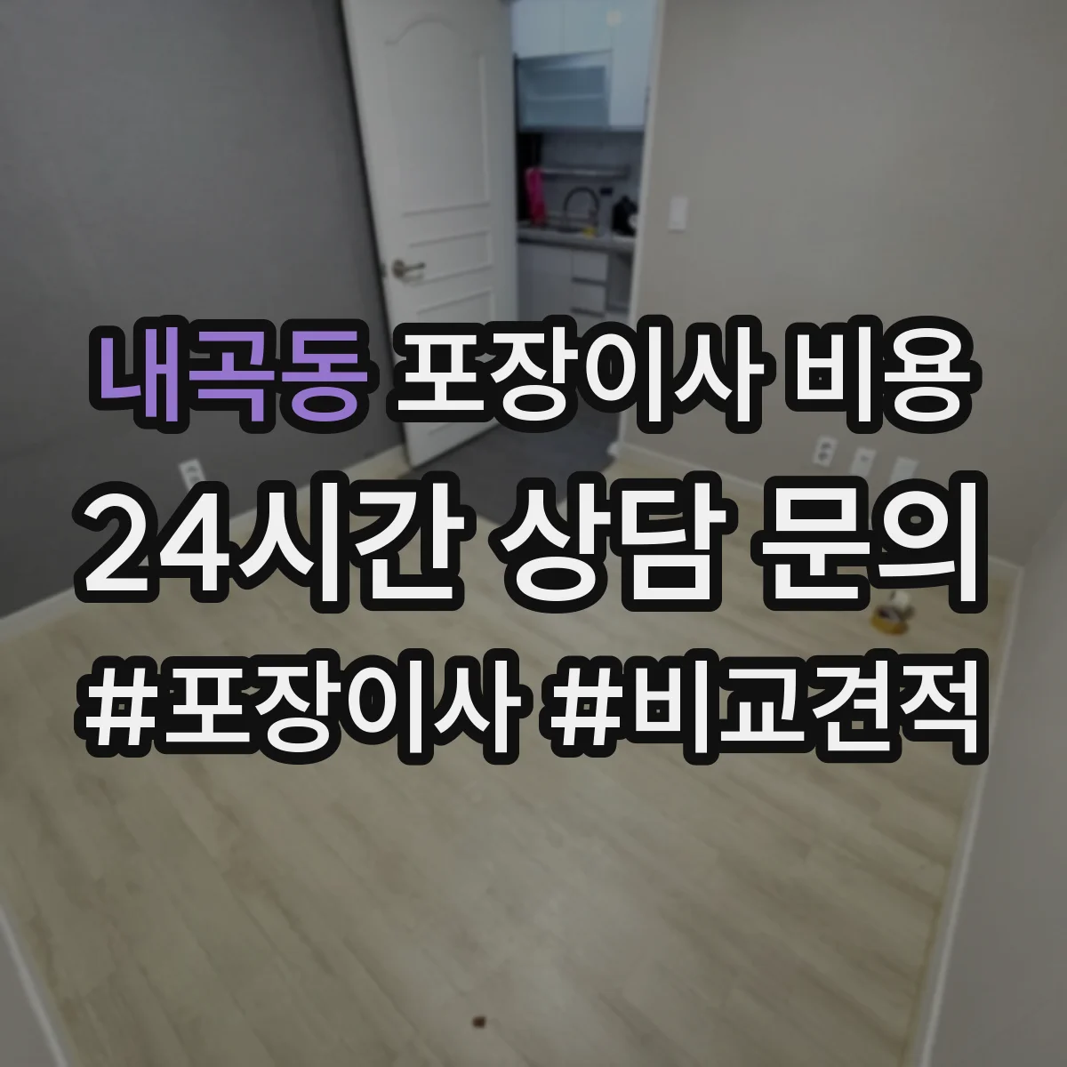 내곡동 포장이사 비용