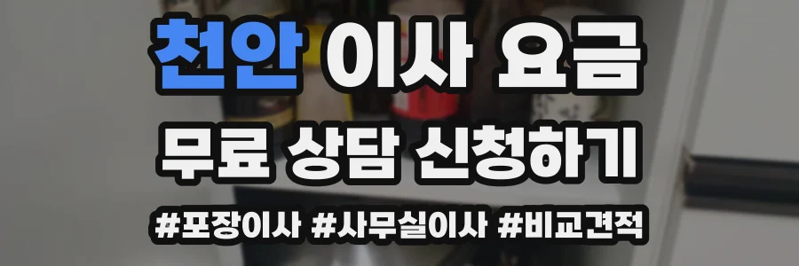 천안 이사 요금