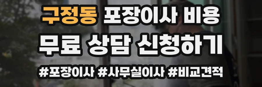 구정동 포장이사 비용
