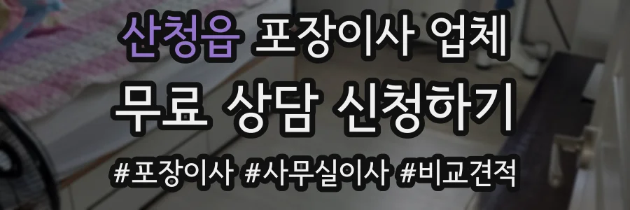 산청읍 포장이사 업체