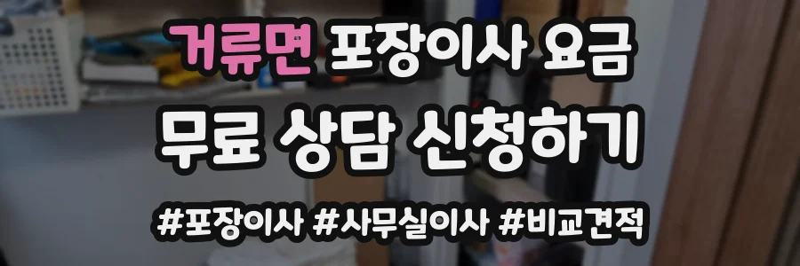 거류면 포장이사 요금