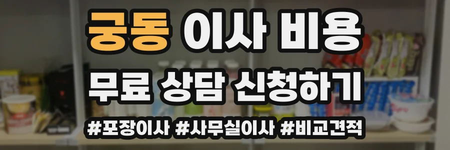 궁동 이사 비용