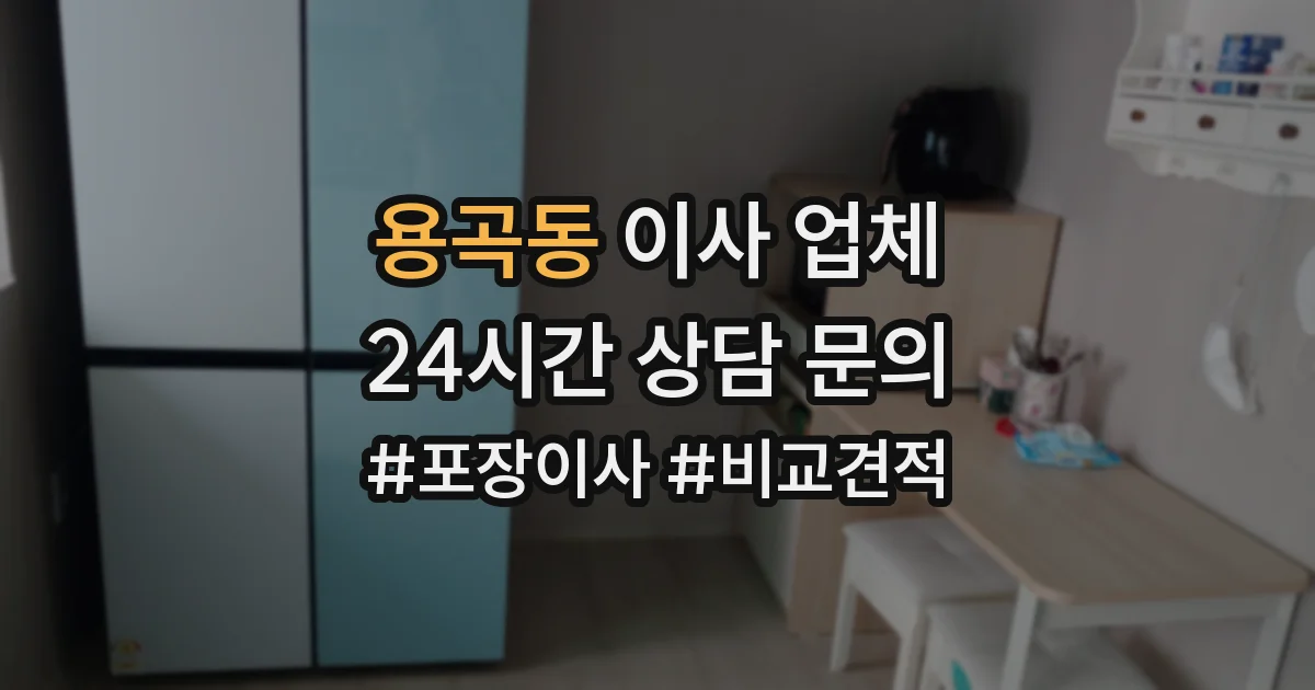 용곡동 이사 업체