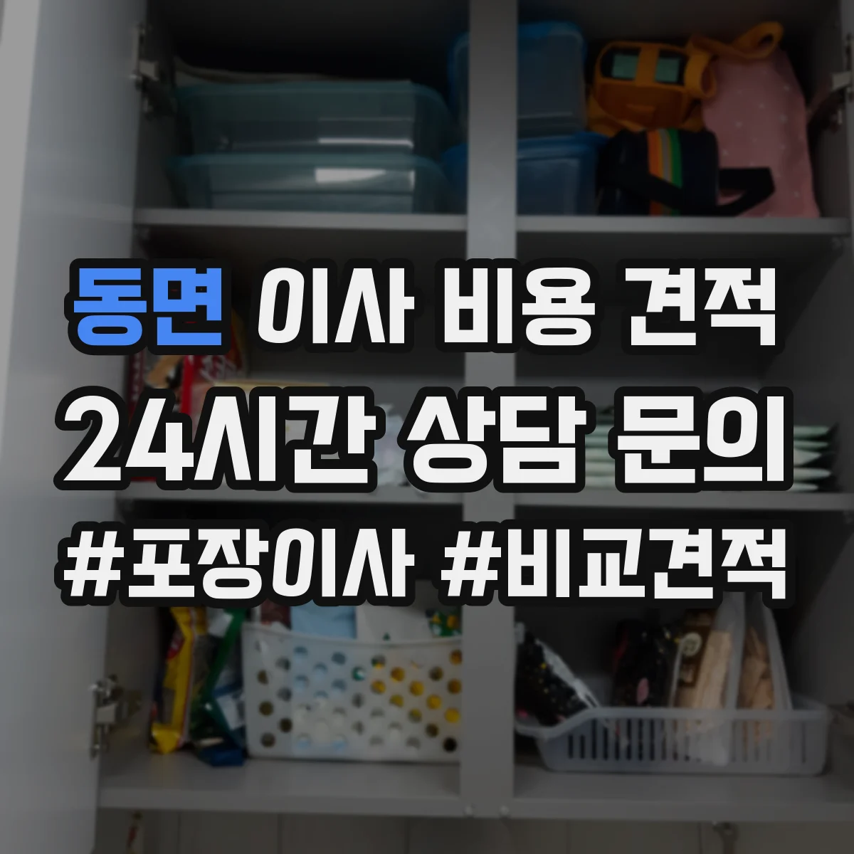 동면 이사 비용 견적