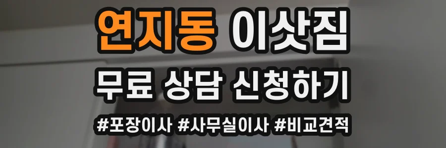 연지동 이삿짐