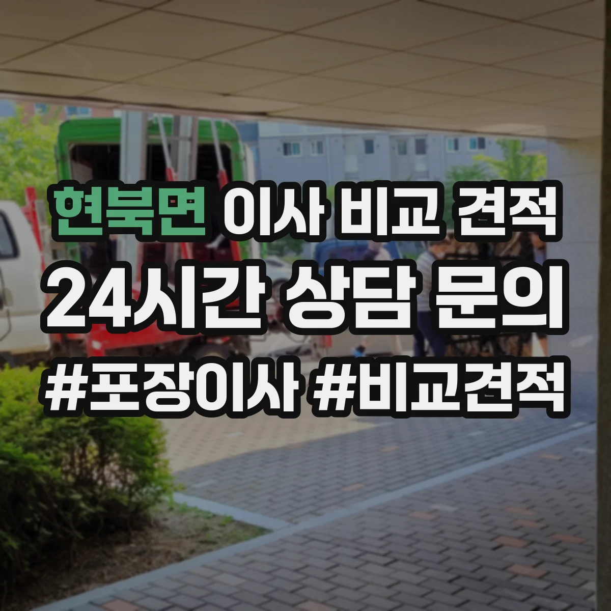 현북면 이사 비교 견적