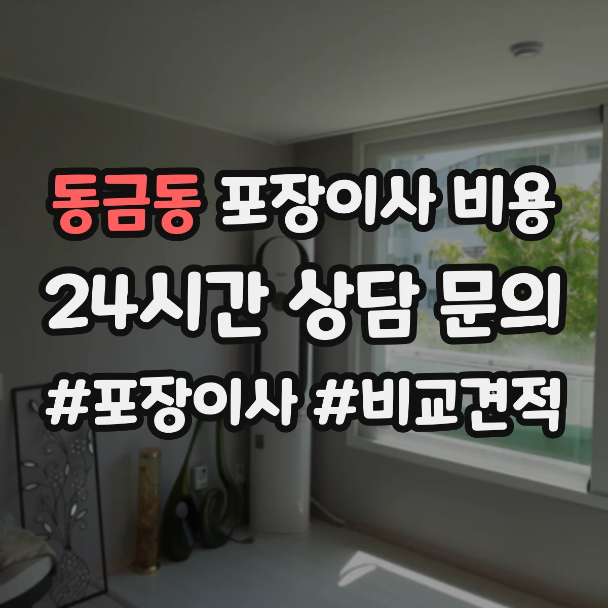 동금동 포장이사 비용