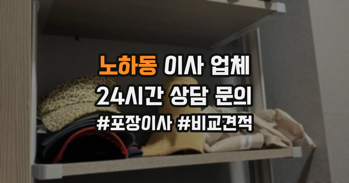 노하동 이사 업체