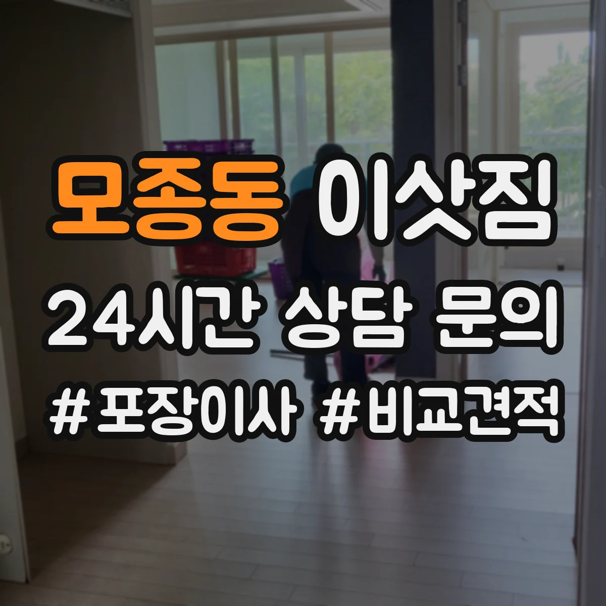 모종동 이삿짐