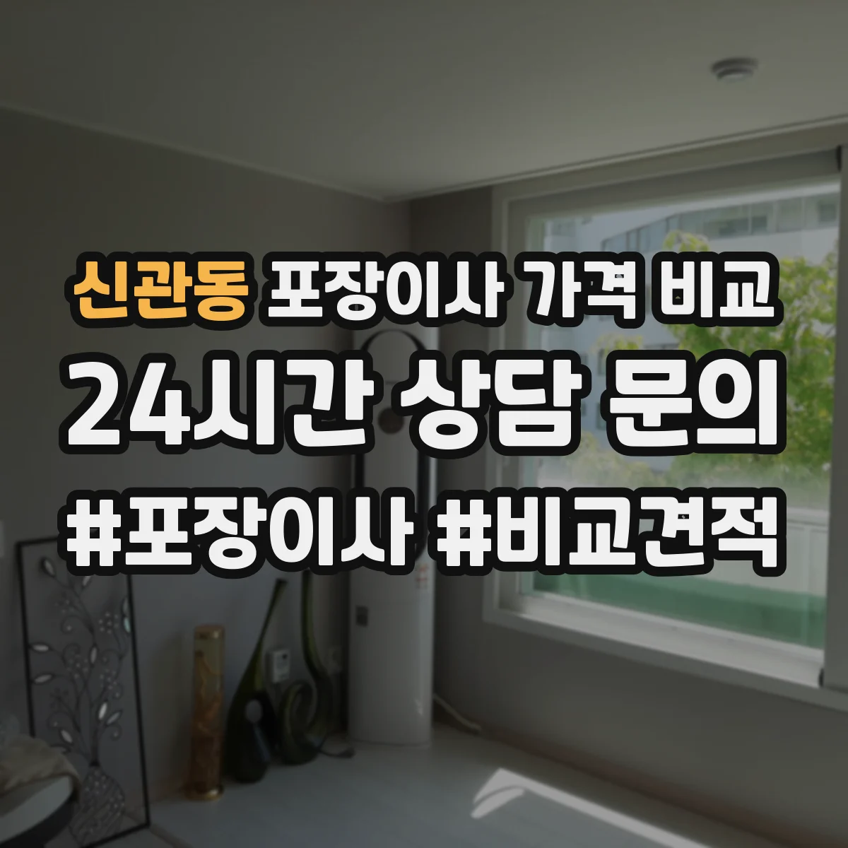 신관동 포장이사 가격 비교