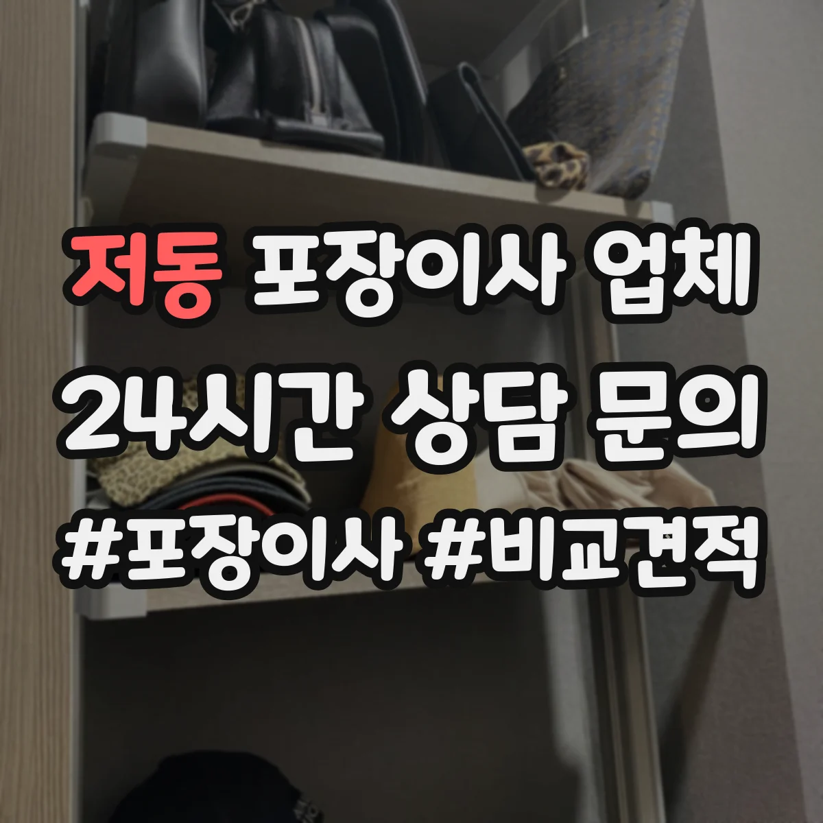 저동 포장이사 업체