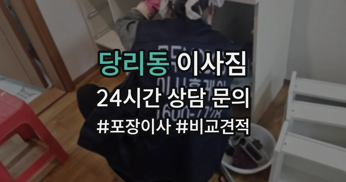 당리동 이사짐