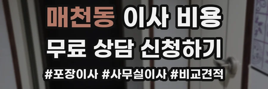 매천동 이사 비용