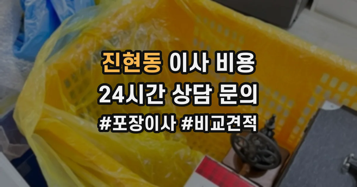 진현동 이사 비용