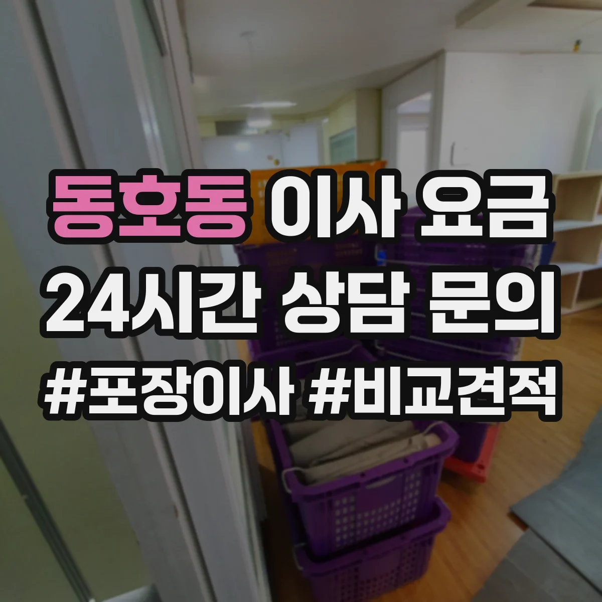 동호동 이사 요금