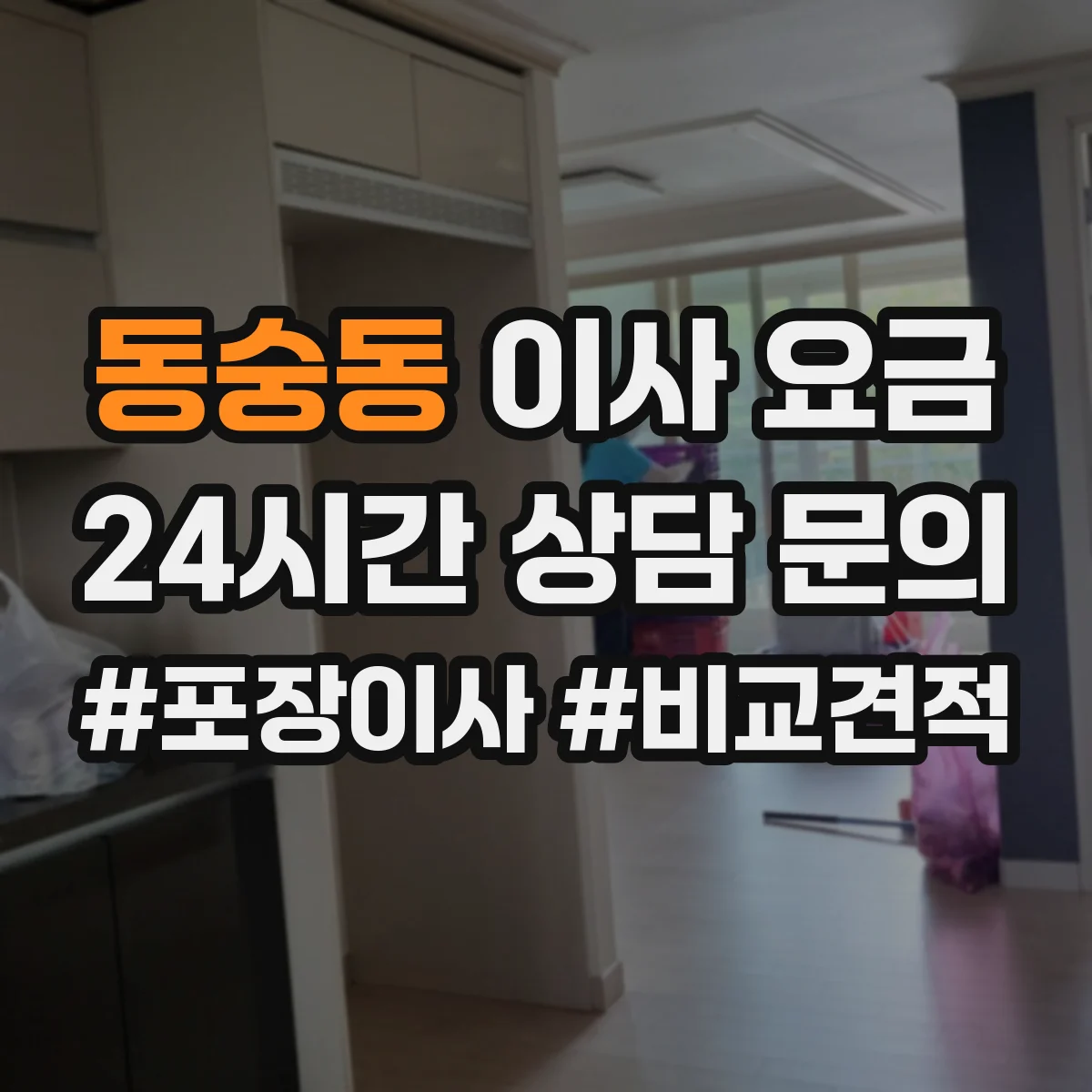 동숭동 이사 요금