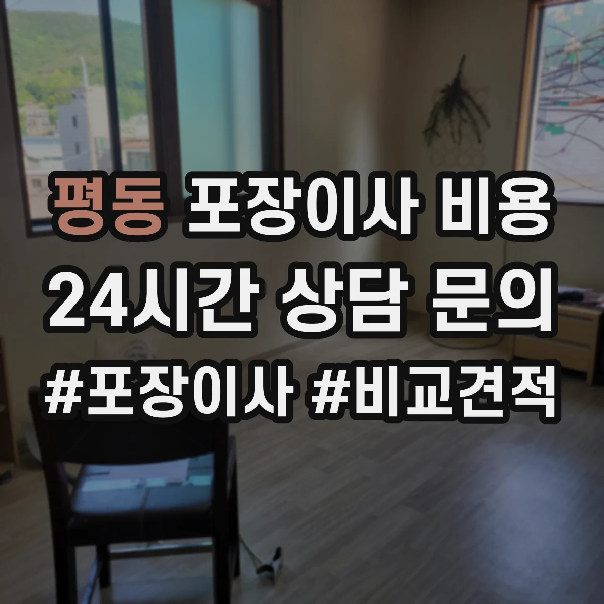 평동 포장이사 비용