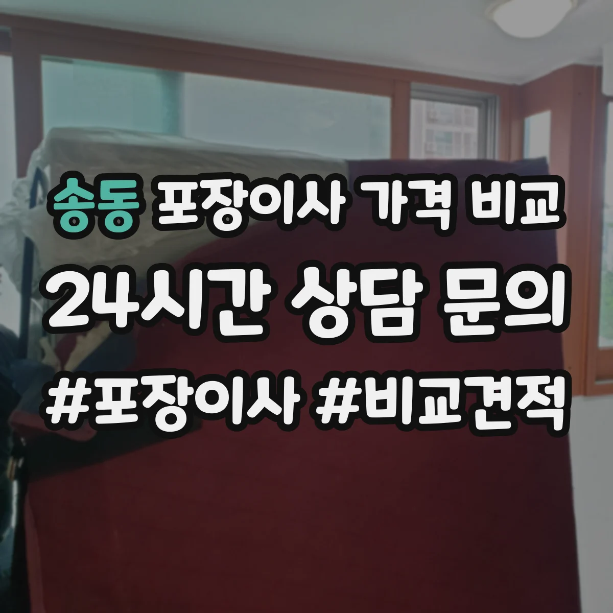 송동 포장이사 가격 비교