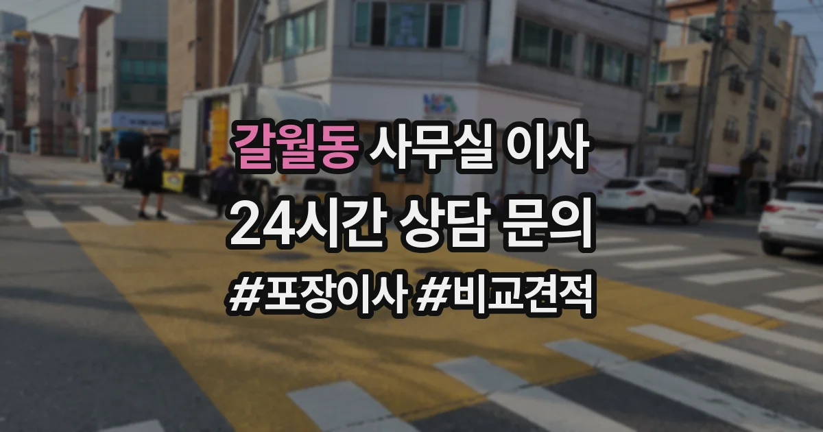 갈월동 사무실 이사
