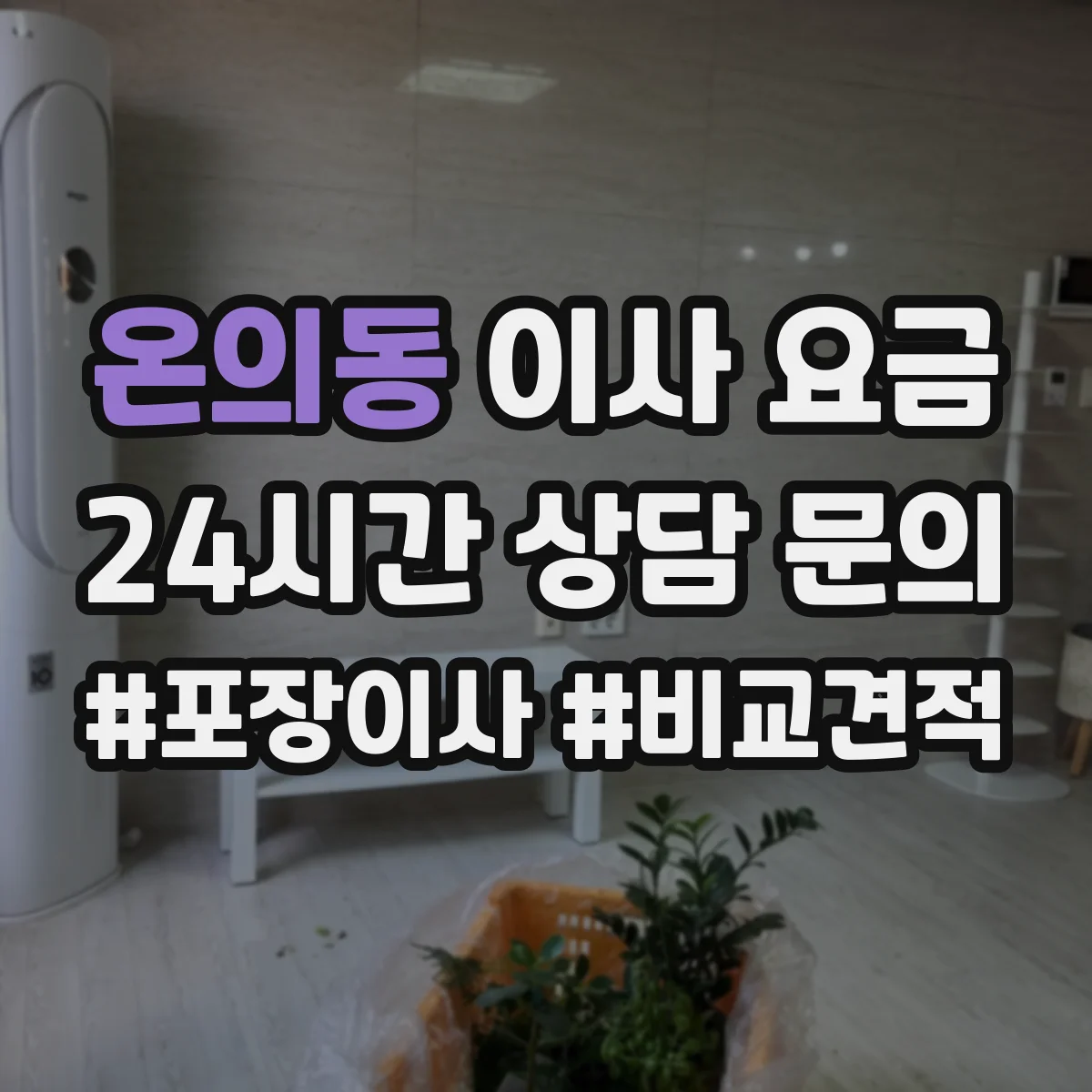 온의동 이사 요금