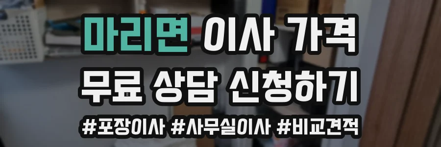 마리면 이사 가격