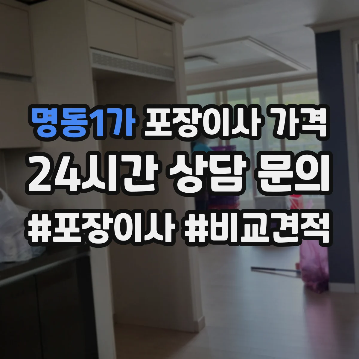 명동1가 포장이사 가격