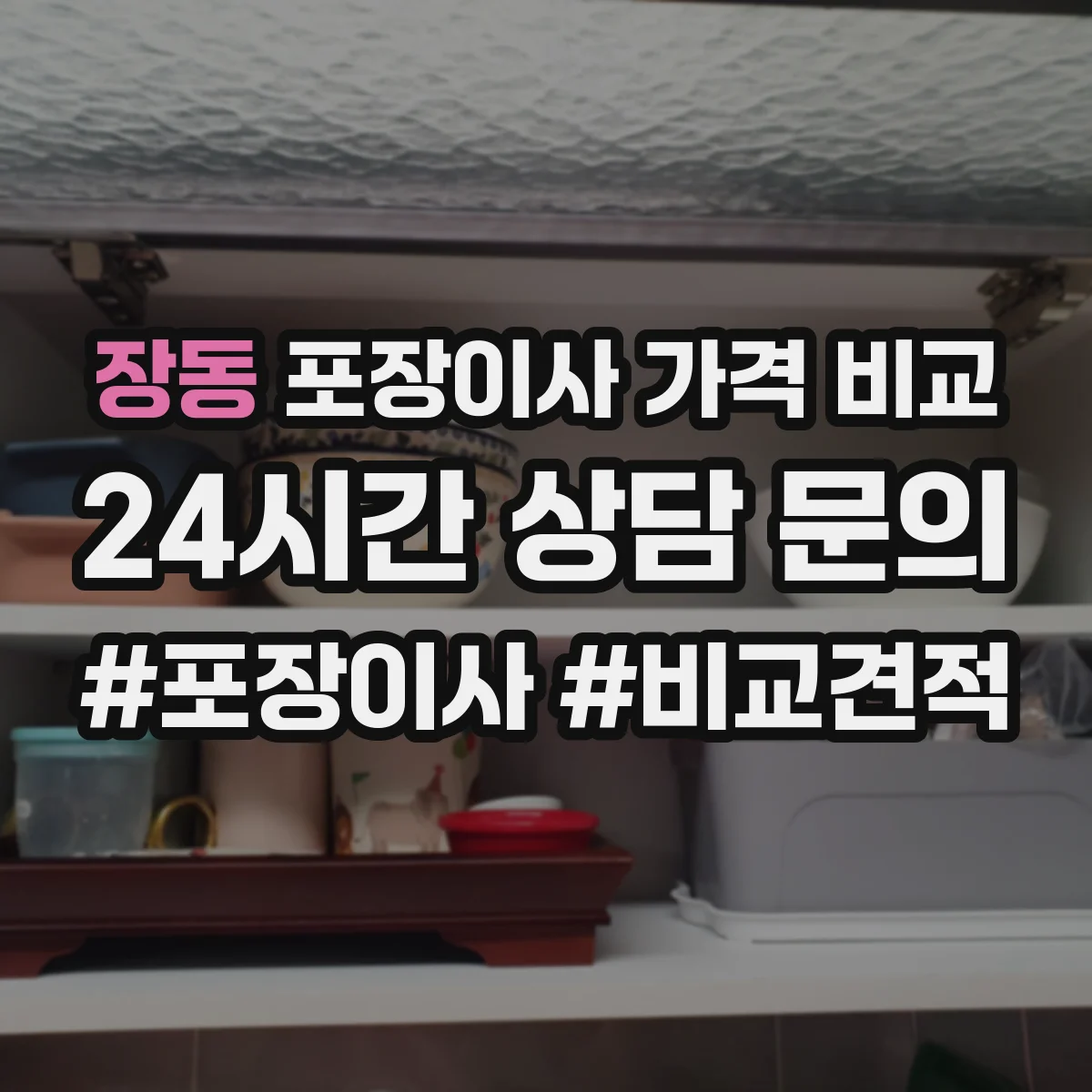 장동 포장이사 가격 비교