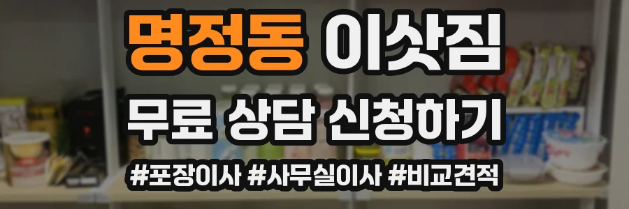 명정동 이삿짐