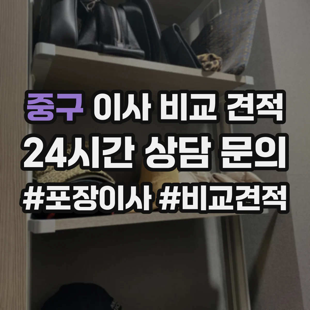중구 이사 비교 견적