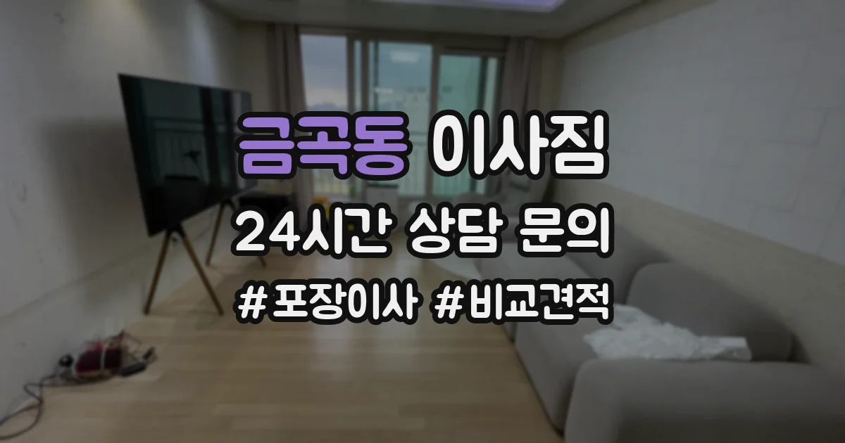 금곡동 이사짐