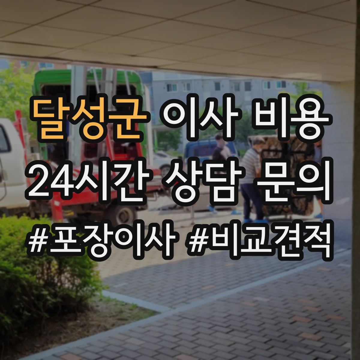 달성군 이사 비용