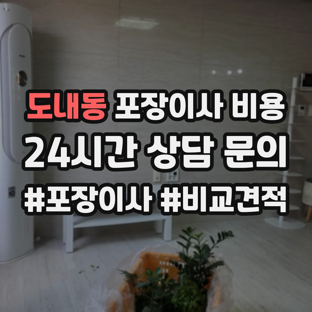 도내동 포장이사 비용