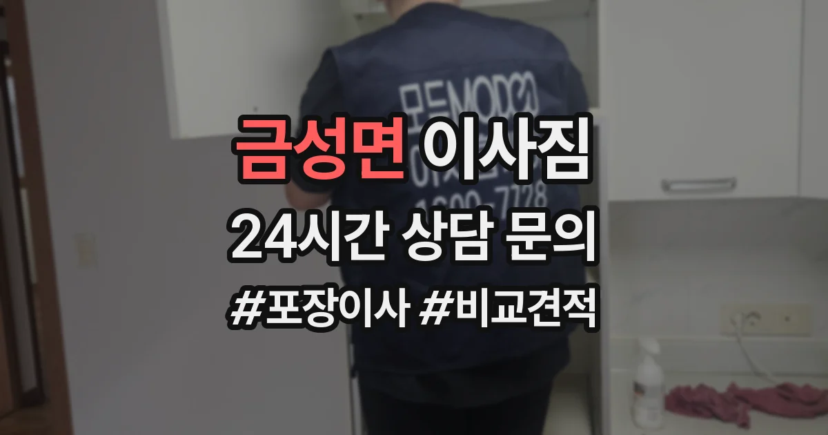 금성면 이사짐