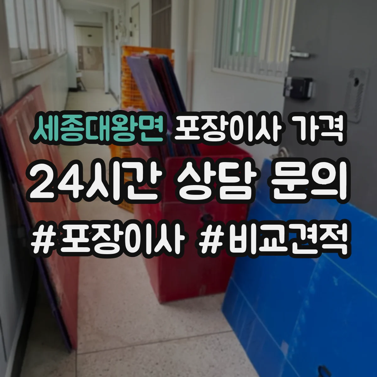 세종대왕면 포장이사 가격