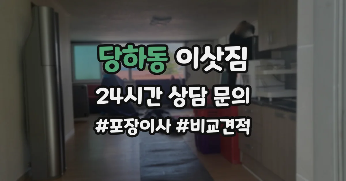 당하동 이삿짐