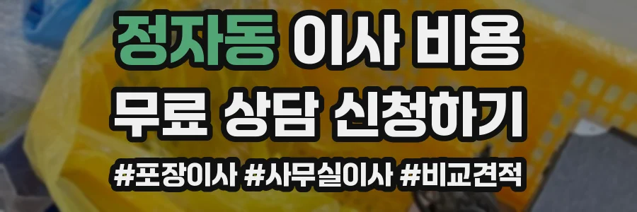 정자동 이사 비용