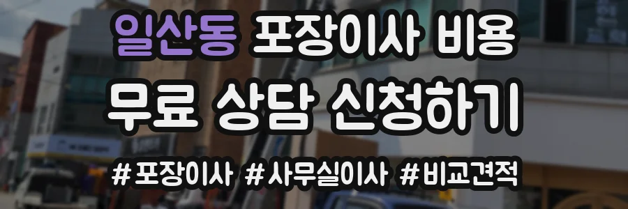일산동 포장이사 비용
